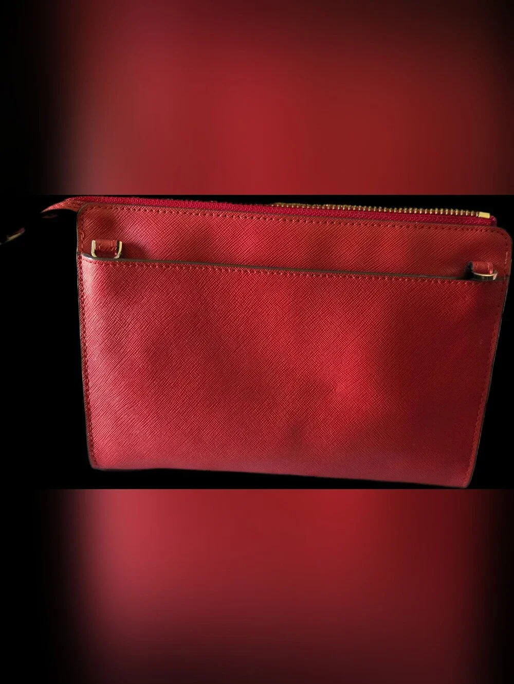 Kate Spade ♠️ Roxanna Hazy Rose Leather Crossbody Bag - Red